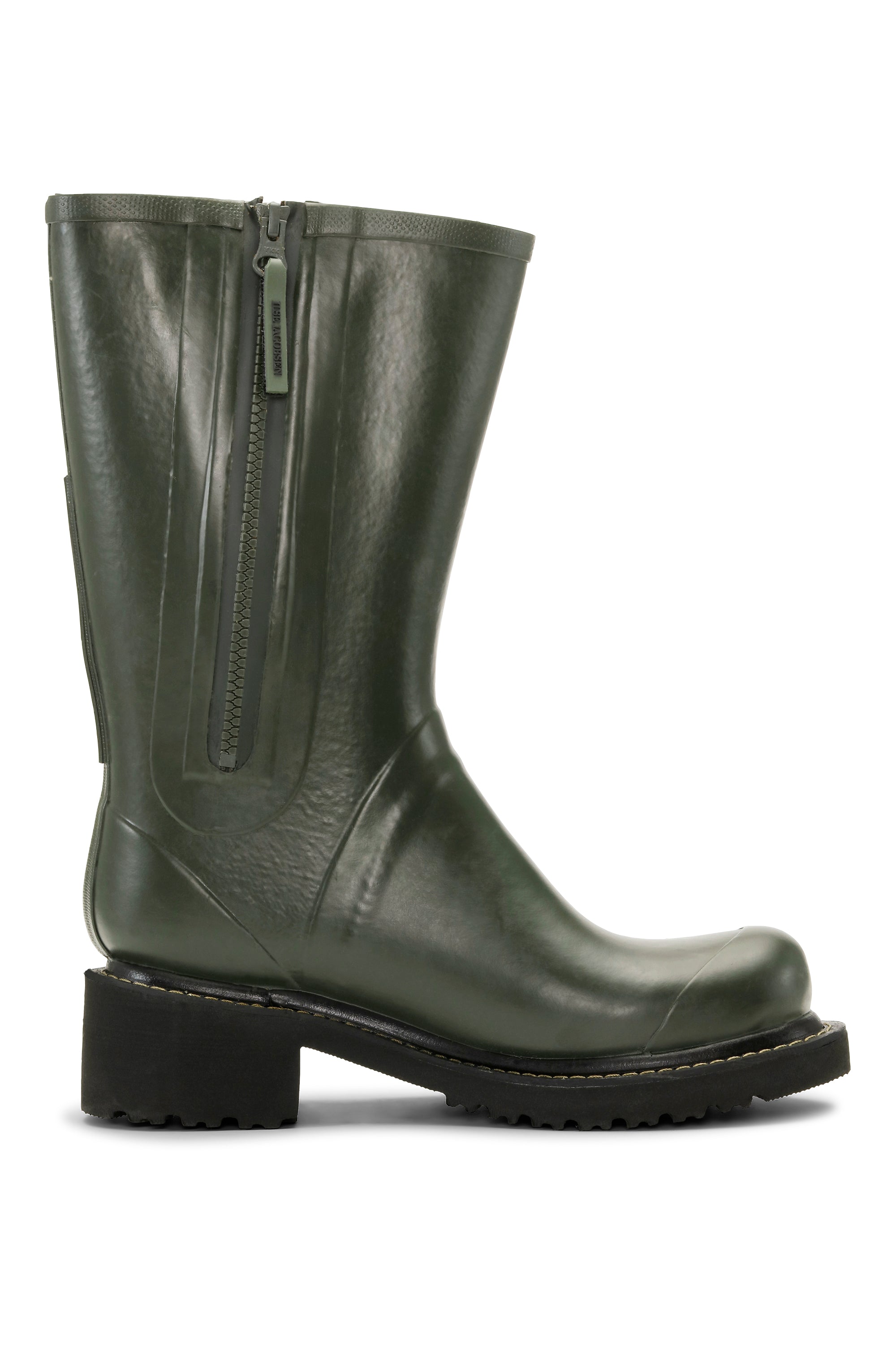 Ilse Jacobsen Hornbæk Footwear 3/4 Rubber Boots With Zip Rain boots 410 Army